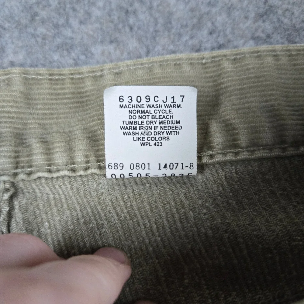 Vintage Levi's 505 Corduroy Pants Mens 34x30 Tan Straight Leg Skater Grunge 90s